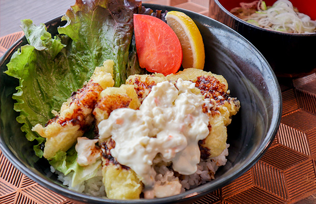 とりタル天丼とミニそばセット
